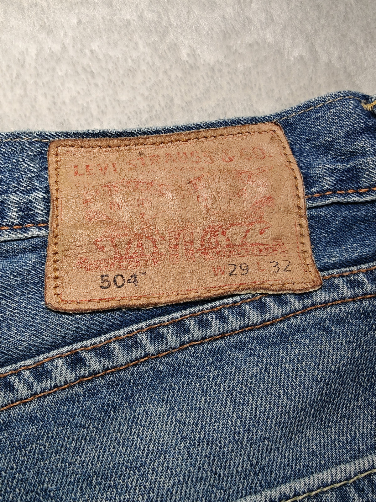 Men Levi’s 504 Blue Straight W29 L32 Jeans