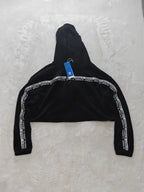 Women Adidas Black Cropped Hoodie EU 36/S New With Tags