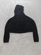 Women Adidas Black Cropped Hoodie EU 36/S New With Tags