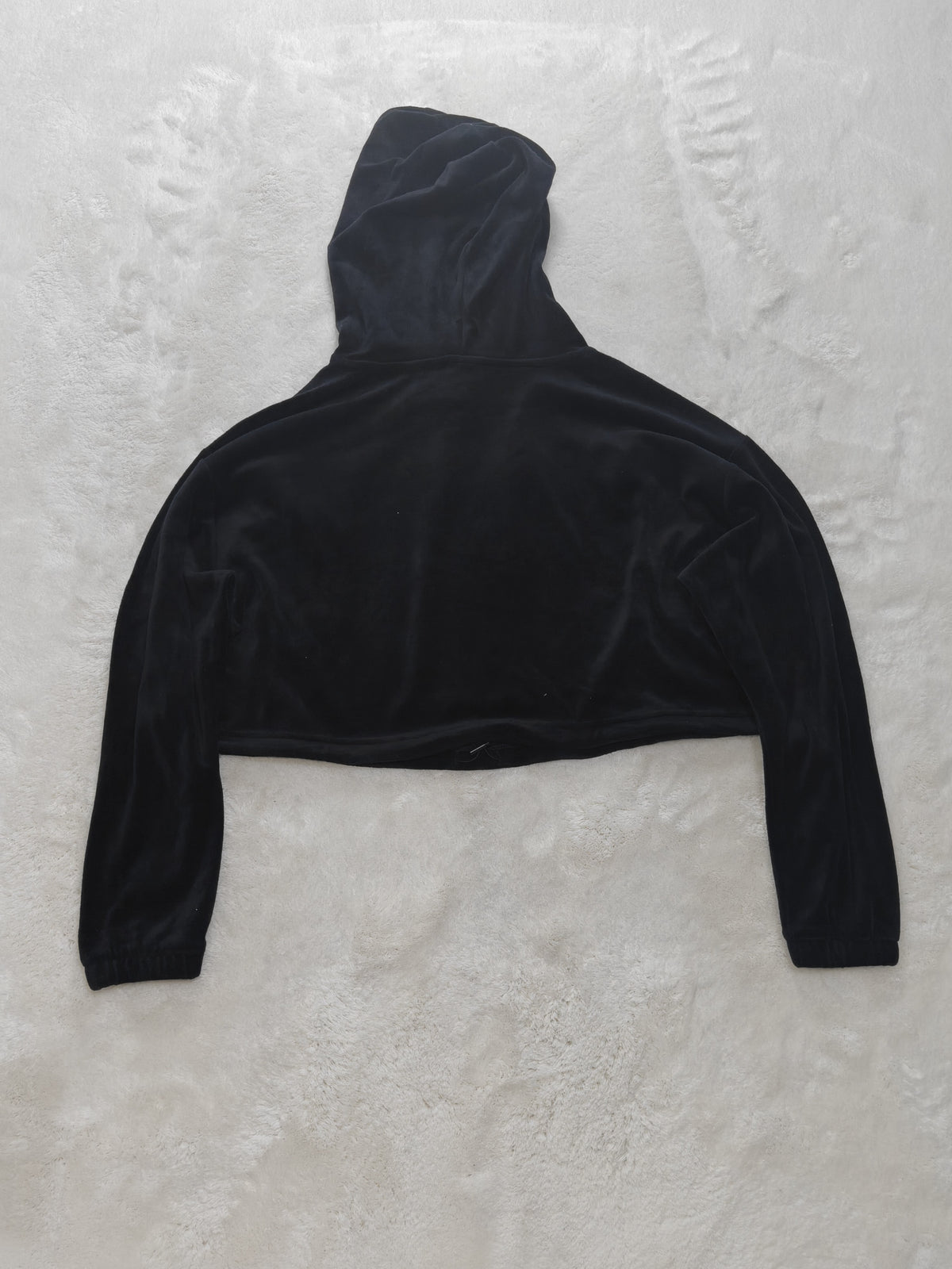 Women Adidas Black Cropped Hoodie EU 36/S New With Tags