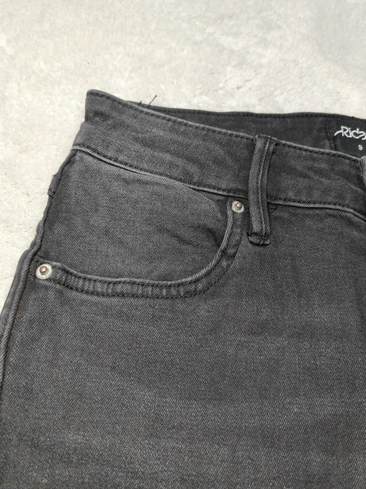 Women Riders by Lee Hi Rider Faded Black Super Skinny W26 L29 (EU 36/S) Jeans