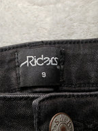 Women Riders by Lee Hi Rider Faded Black Super Skinny W26 L29 (EU 36/S) Jeans