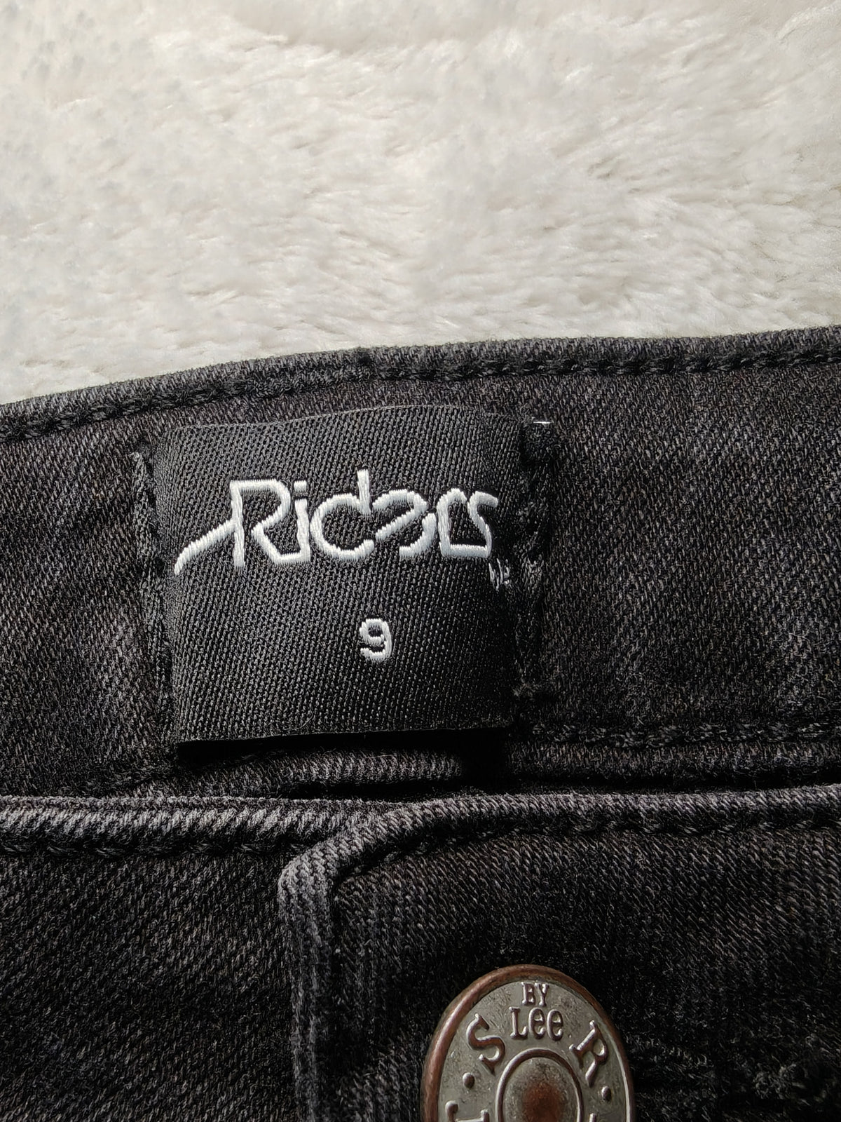 Women Riders by Lee Hi Rider Faded Black Super Skinny W26 L29 (EU 36/S) Jeans