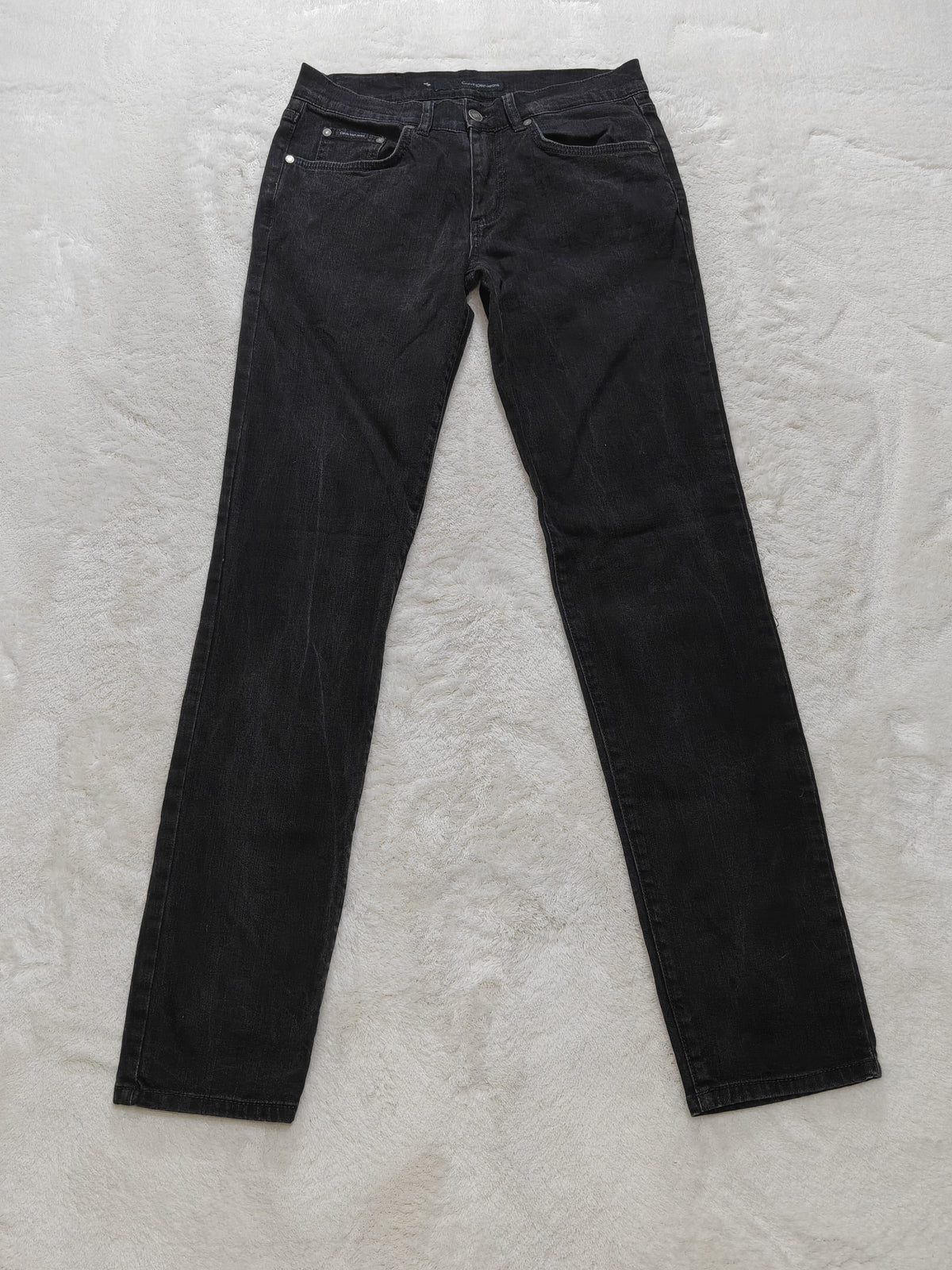 Men Calvin Klein CMA585 Black Skinny W30 L34 Jeans