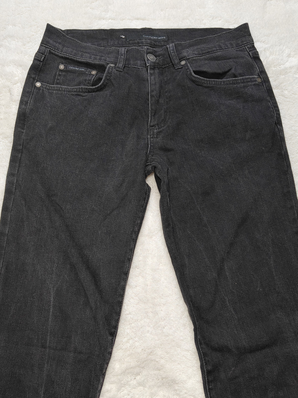 Men Calvin Klein CMA585 Black Skinny W30 L34 Jeans