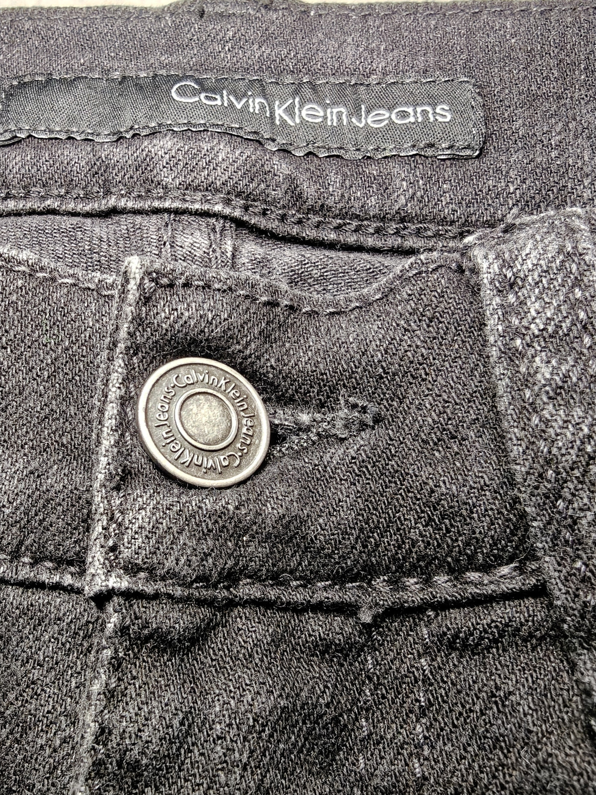 Men Calvin Klein CMA585 Black Skinny W30 L34 Jeans