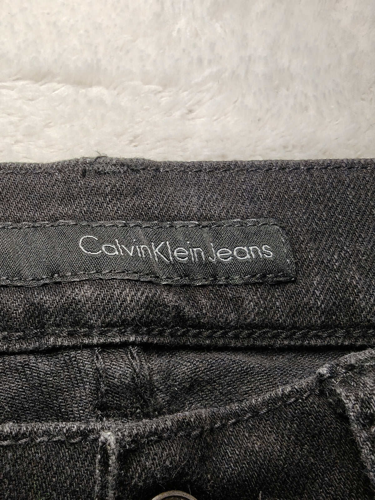 Men Calvin Klein CMA585 Black Skinny W30 L34 Jeans