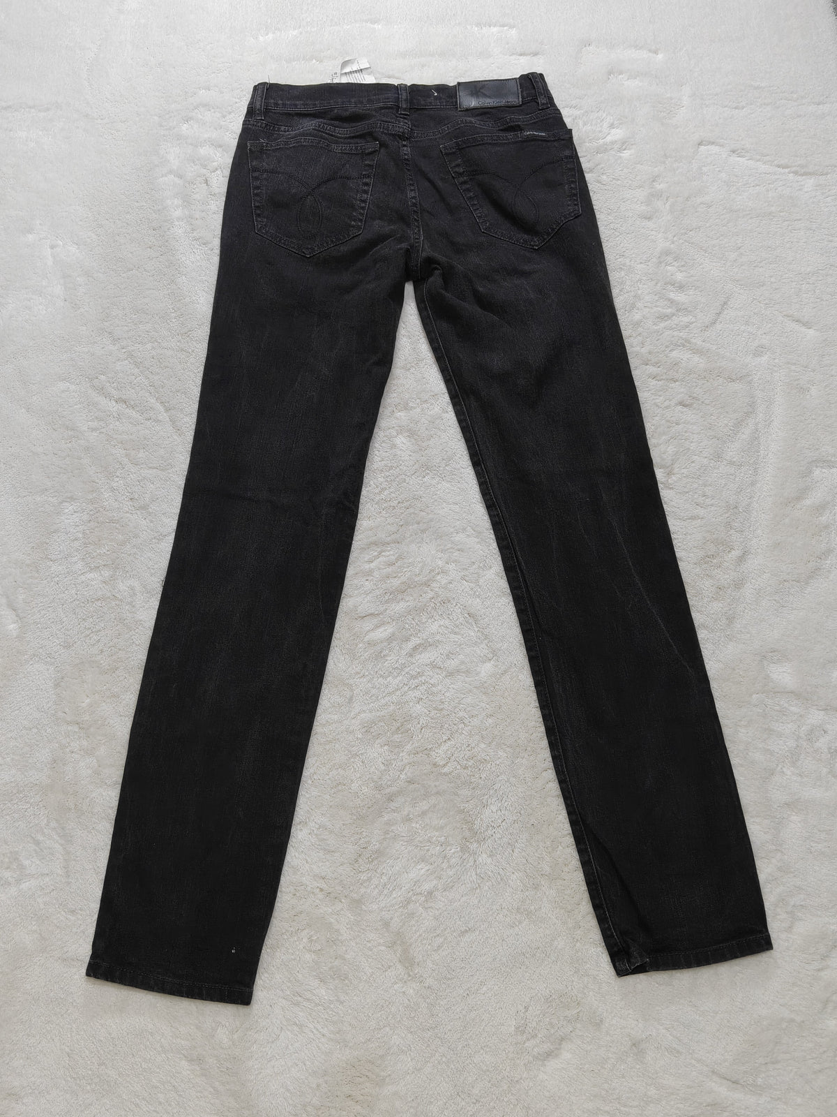 Men Calvin Klein CMA585 Black Skinny W30 L34 Jeans