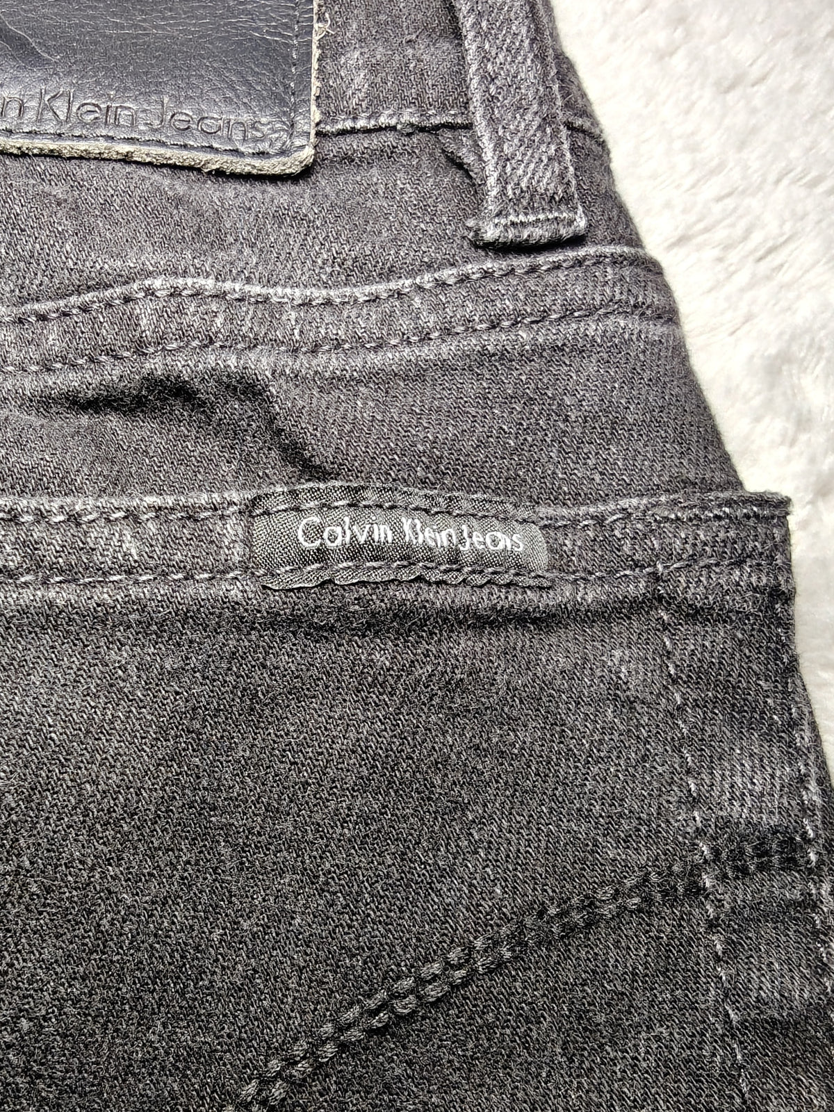 Men Calvin Klein CMA585 Black Skinny W30 L34 Jeans