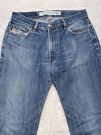 Men Diesel Franker Blue Straight W33 L34 Made in Italy Jeans