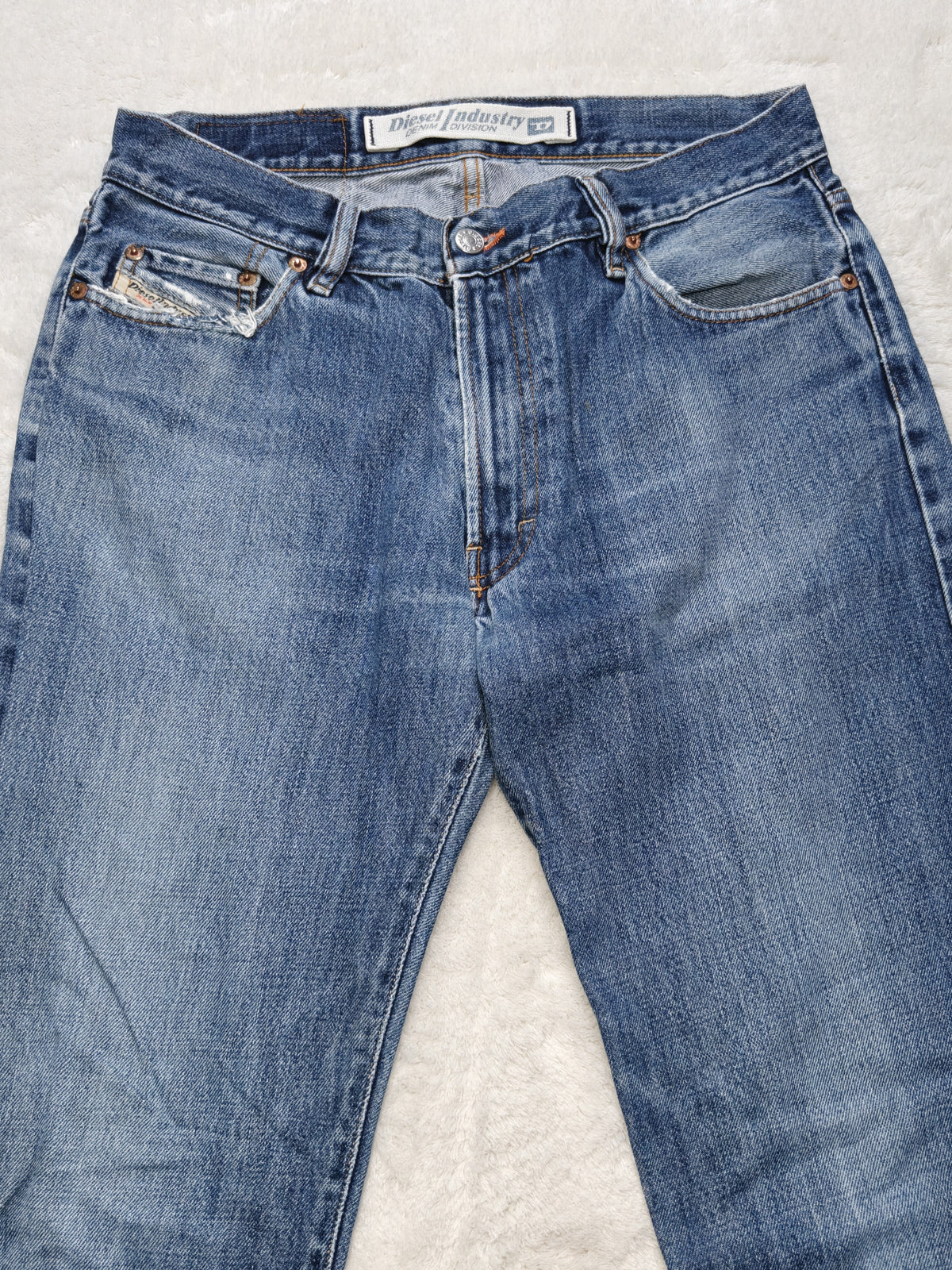 Men Diesel Franker Blue Straight W33 L34 Made in Italy Jeans