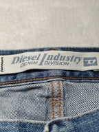 Men Diesel Franker Blue Straight W33 L34 Made in Italy Jeans