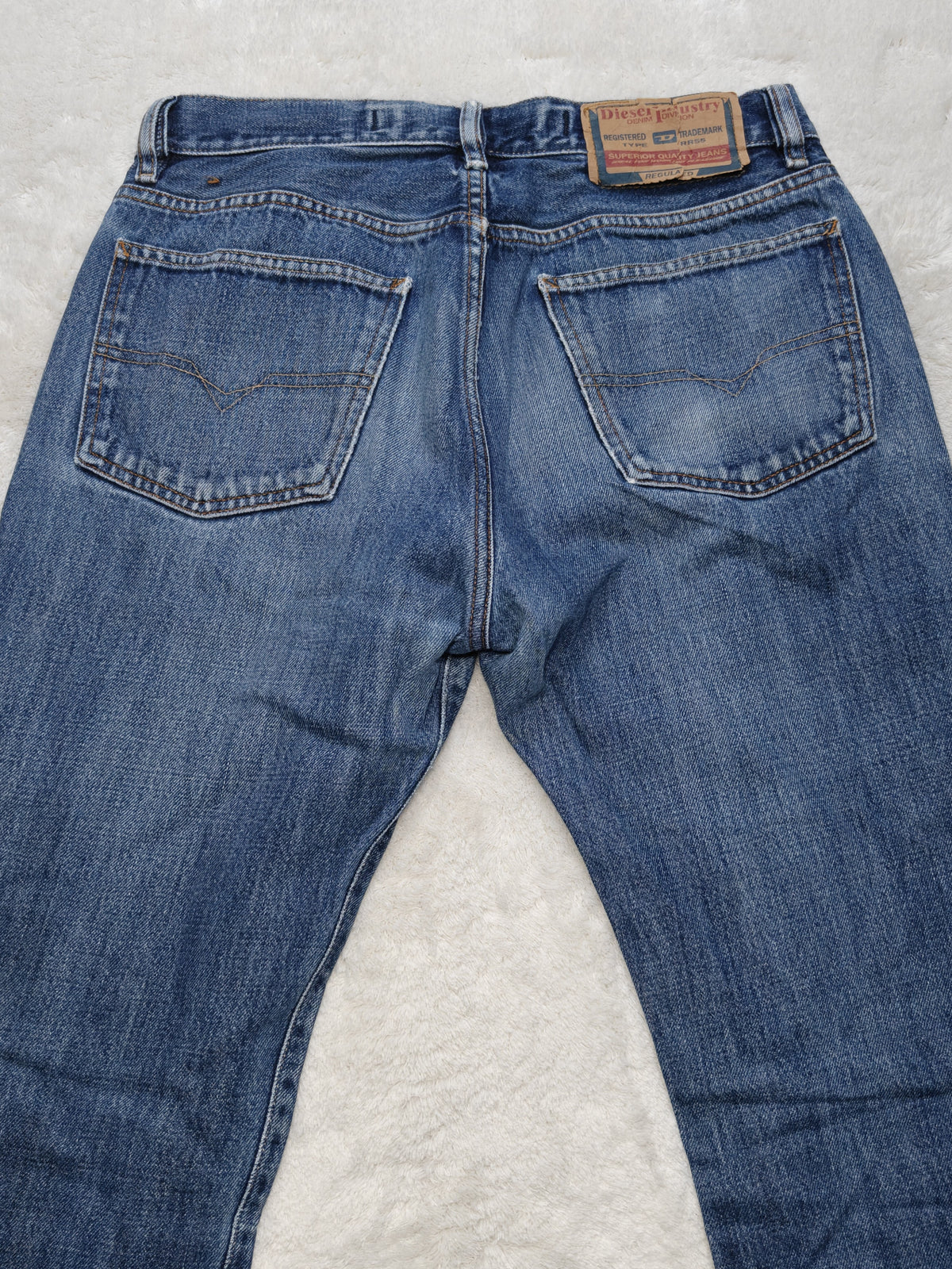 Men Diesel Franker Blue Straight W33 L34 Made in Italy Jeans