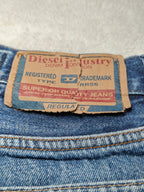 Men Diesel Franker Blue Straight W33 L34 Made in Italy Jeans