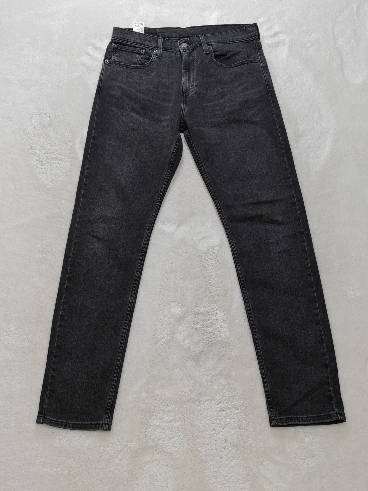 Men Levi’s 512 Lo-Ball Faded Black Tapered W32 L32 Jeans