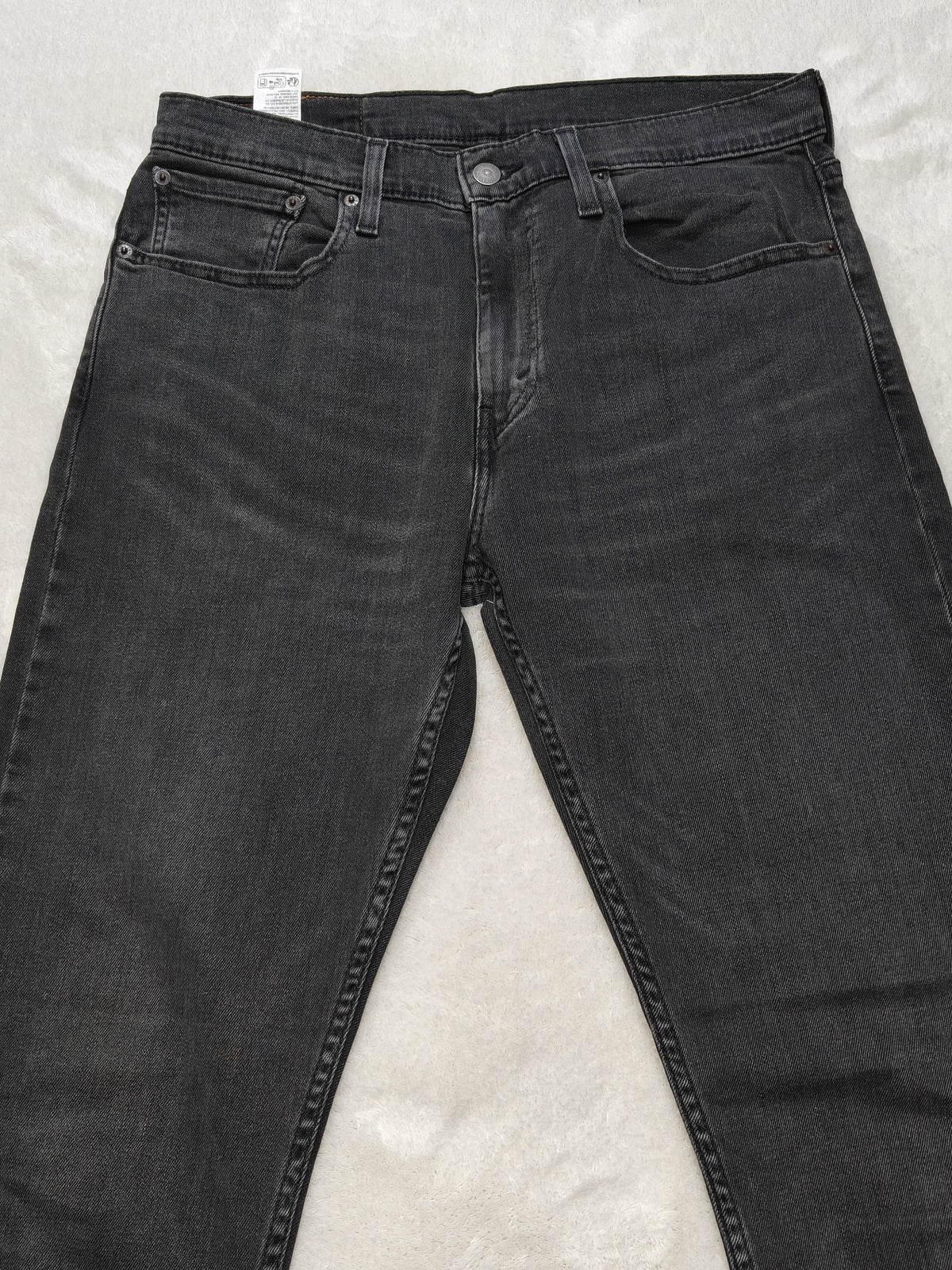 Men Levi’s 512 Lo-Ball Faded Black Tapered W32 L32 Jeans
