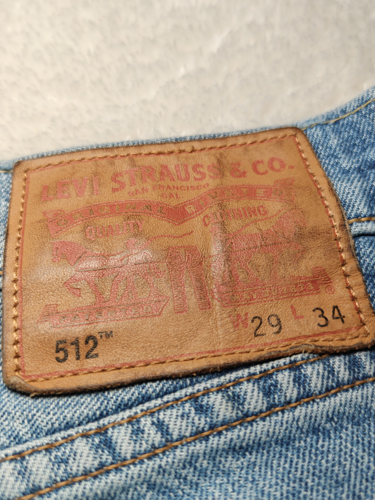 Men Levi’s 512 Light Blue Slim Tapered W29 L30 Jeans