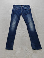 Women G-Star RAW Attacc Blue Straight W27 L32 (EU 36/S) Jeans
