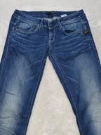 Women G-Star RAW Attacc Blue Straight W27 L32 (EU 36/S) Jeans
