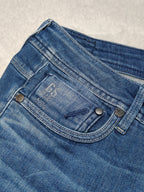 Women G-Star RAW Attacc Blue Straight W27 L32 (EU 36/S) Jeans