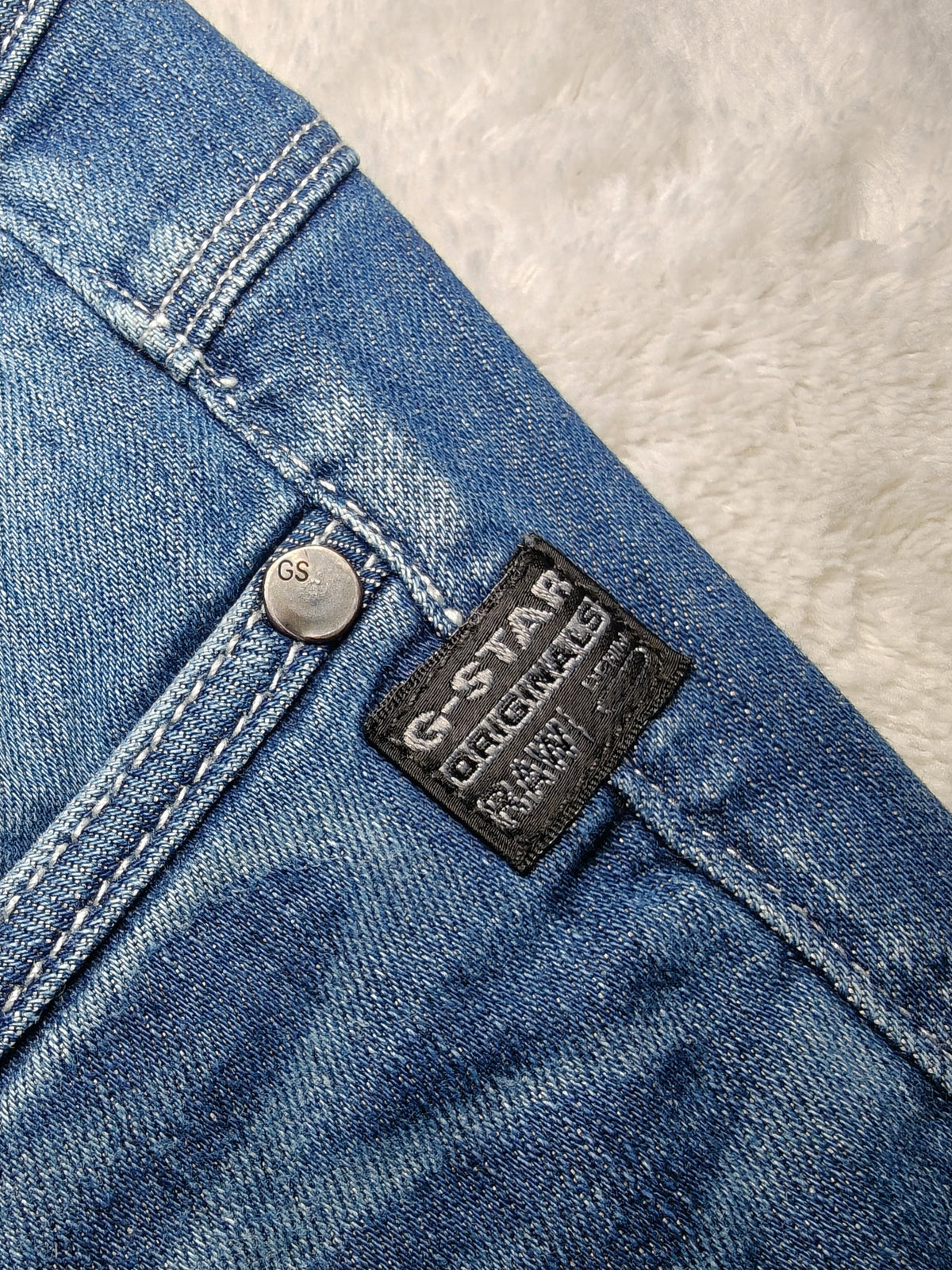 Women G-Star RAW Attacc Blue Straight W27 L32 (EU 36/S) Jeans