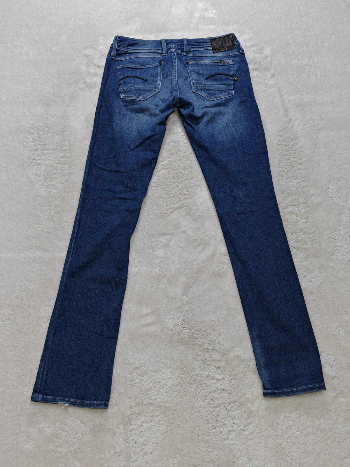Women G-Star RAW Attacc Blue Straight W27 L32 (EU 36/S) Jeans