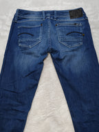 Women G-Star RAW Attacc Blue Straight W27 L32 (EU 36/S) Jeans