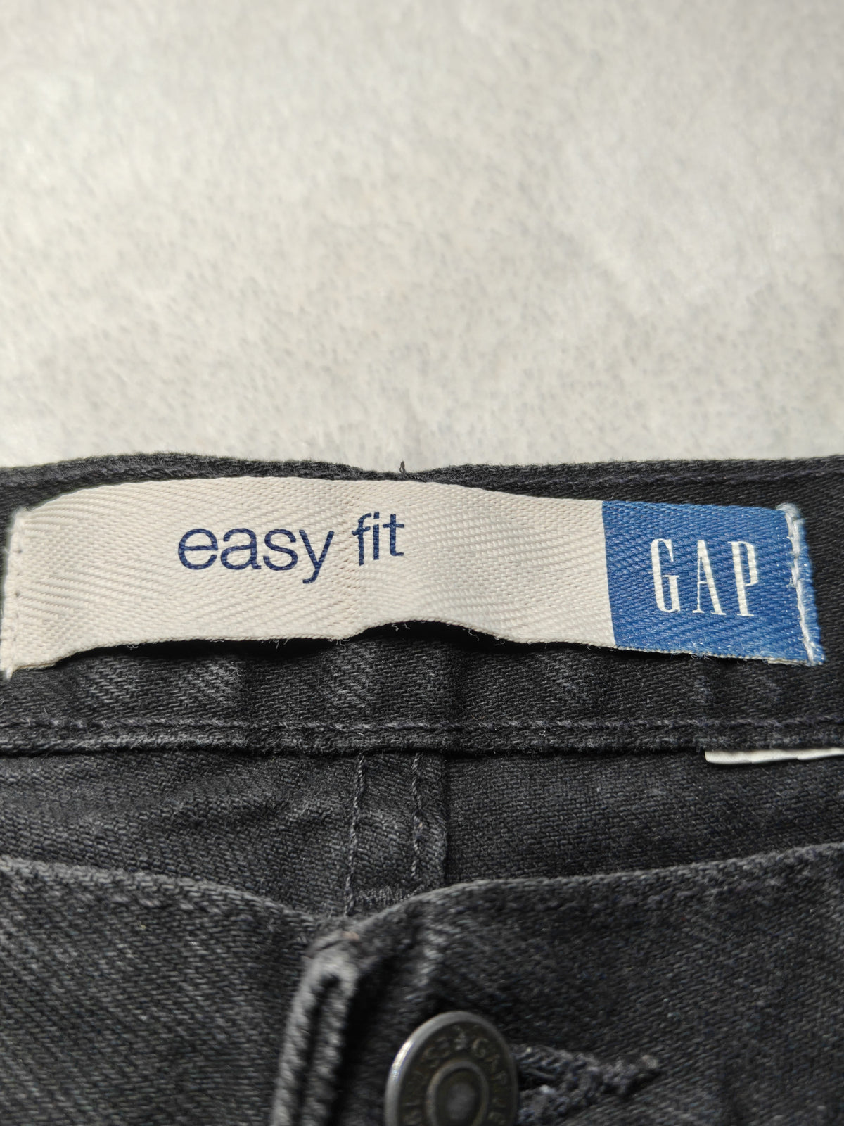 Men Gap Easy Fit Black Relaxed Straight W36 L32 Jeans