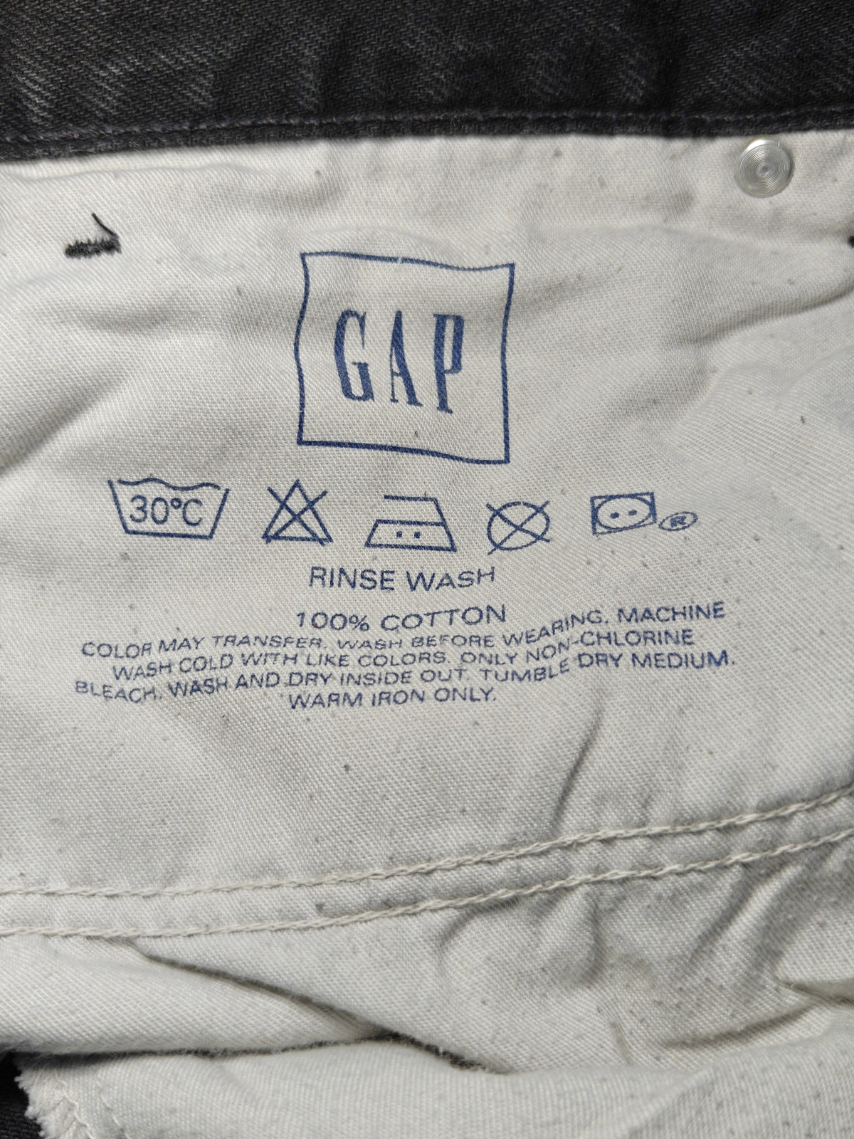 Men Gap Easy Fit Black Relaxed Straight W36 L32 Jeans