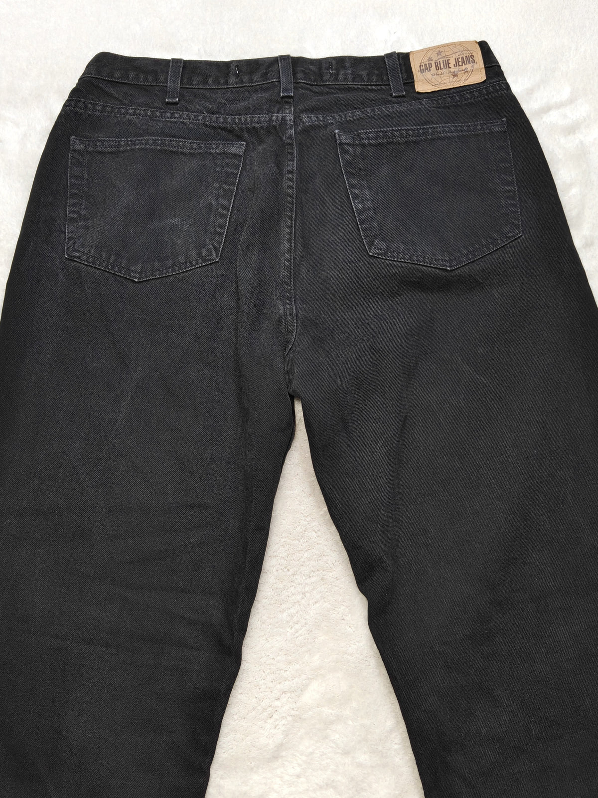 Men Gap Easy Fit Black Relaxed Straight W36 L32 Jeans