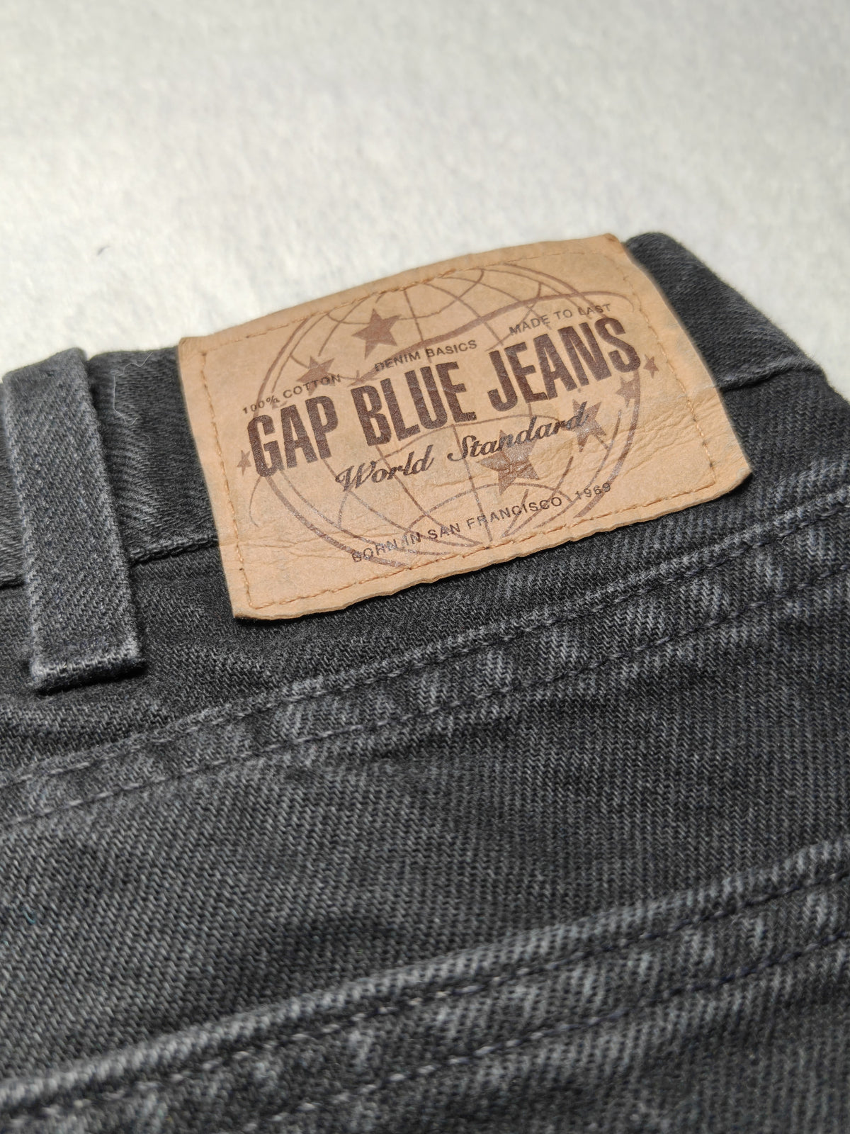 Men Gap Easy Fit Black Relaxed Straight W36 L32 Jeans