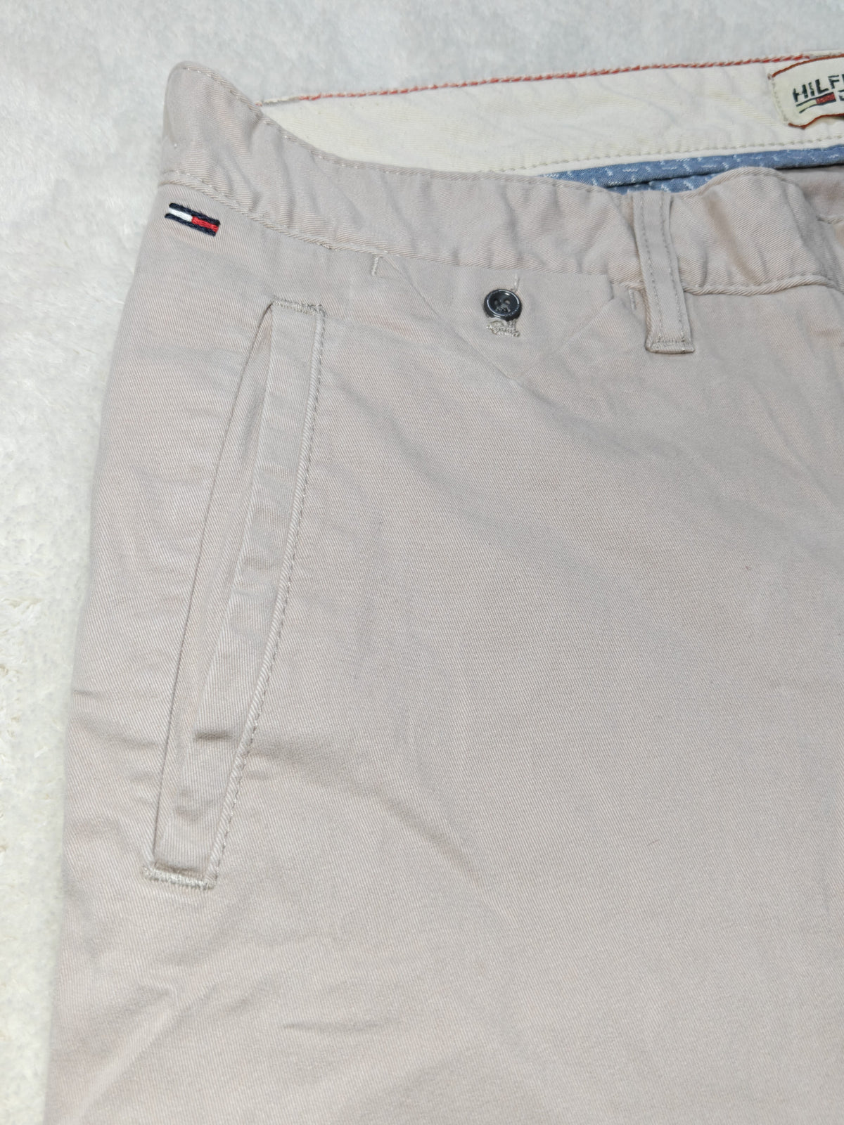 Men Tommy Hilfiger Ferry Beige Slim Chino W34 L32 Pants