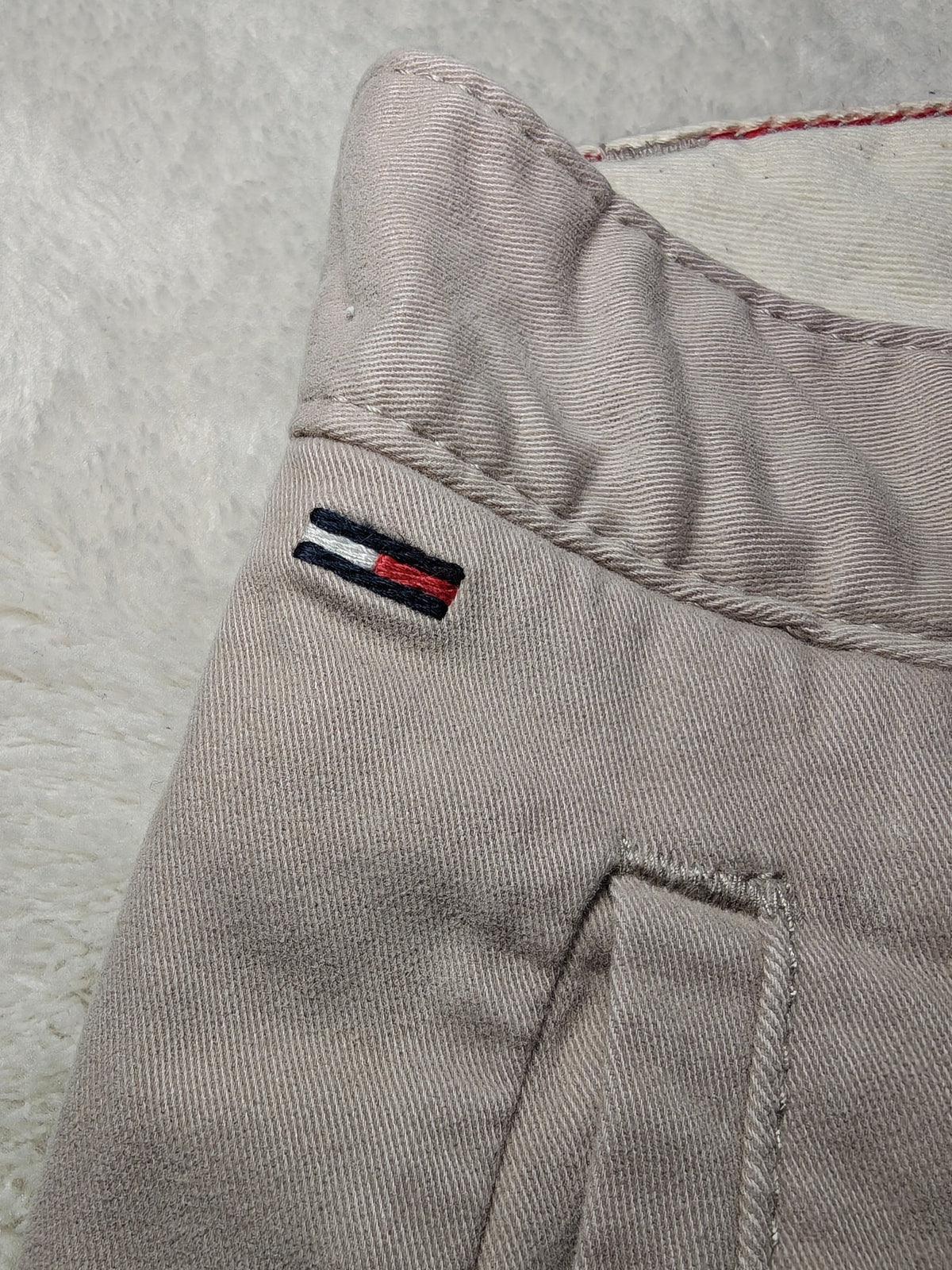 Men Tommy Hilfiger Ferry Beige Slim Chino W34 L32 Pants