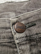 Men Wrangler Texas Stretch 33EC05 Faded Charcoal Grey Corduroy W40 L28 Pants