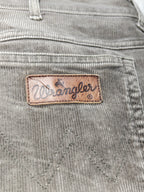 Men Wrangler Texas Stretch 33EC05 Faded Charcoal Grey Corduroy W40 L28 Pants
