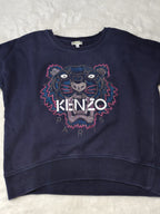 Girls Kenzo Tiger Logo Dark Blue Sweatshirt 16 Years