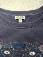 Girls Kenzo Tiger Logo Dark Blue Sweatshirt 16 Years