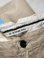 Men G-Star RAW Vetar Slim Chino Beige W34 L32 Pants
