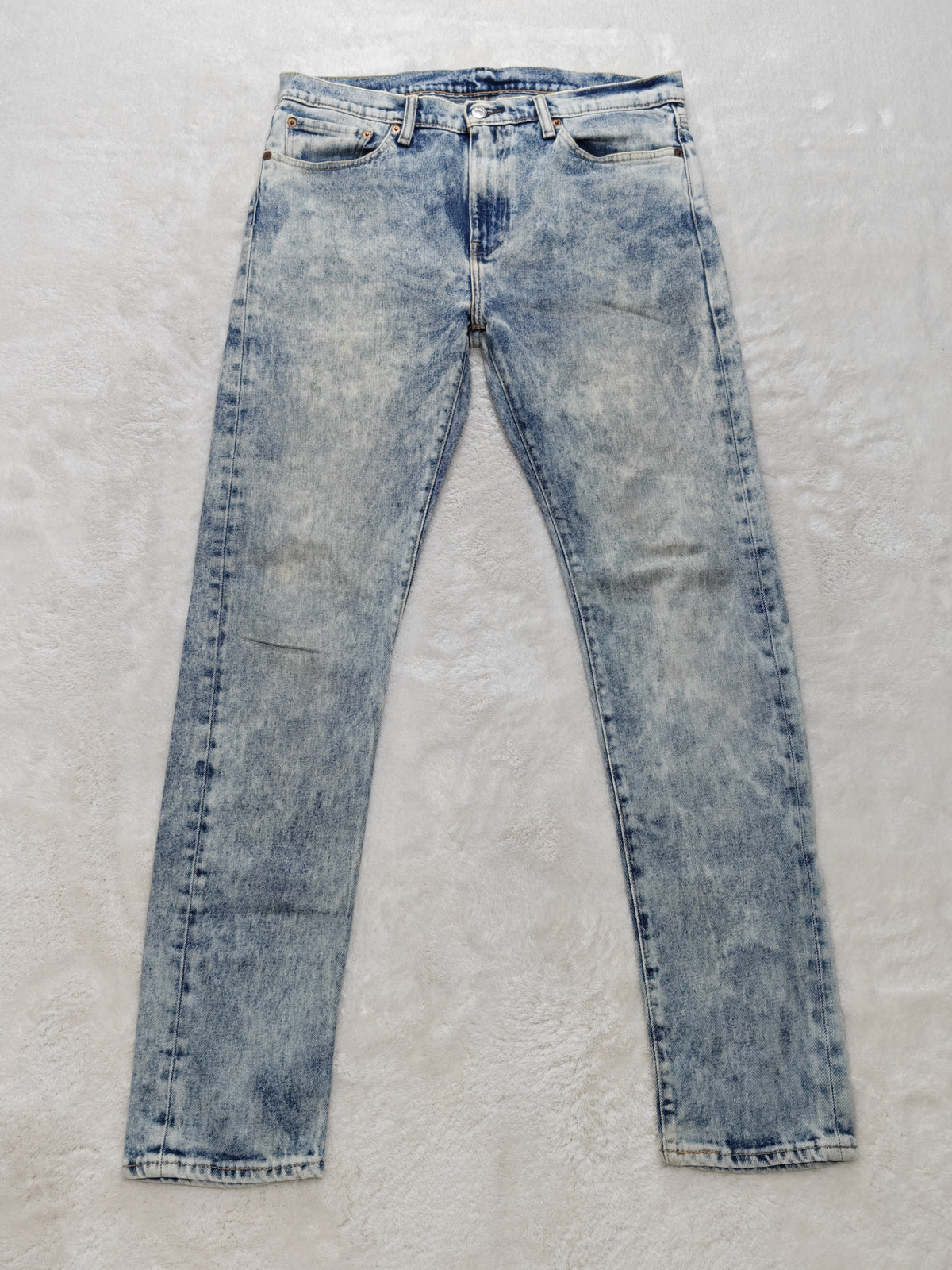 Men Levi’s 510 0638 Faded Blue White Skinny W34 L34 Jeans