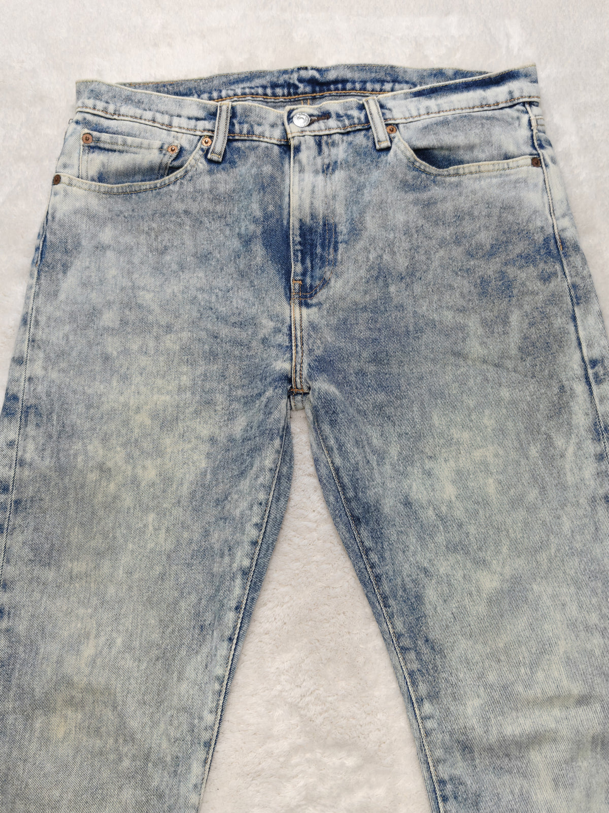 Men Levi’s 510 0638 Faded Blue White Skinny W34 L34 Jeans