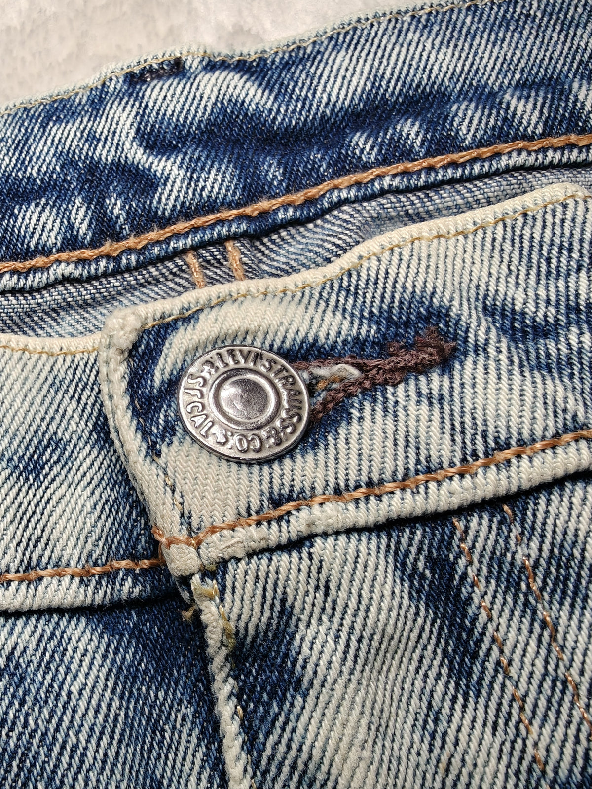 Men Levi’s 510 0638 Faded Blue White Skinny W34 L34 Jeans