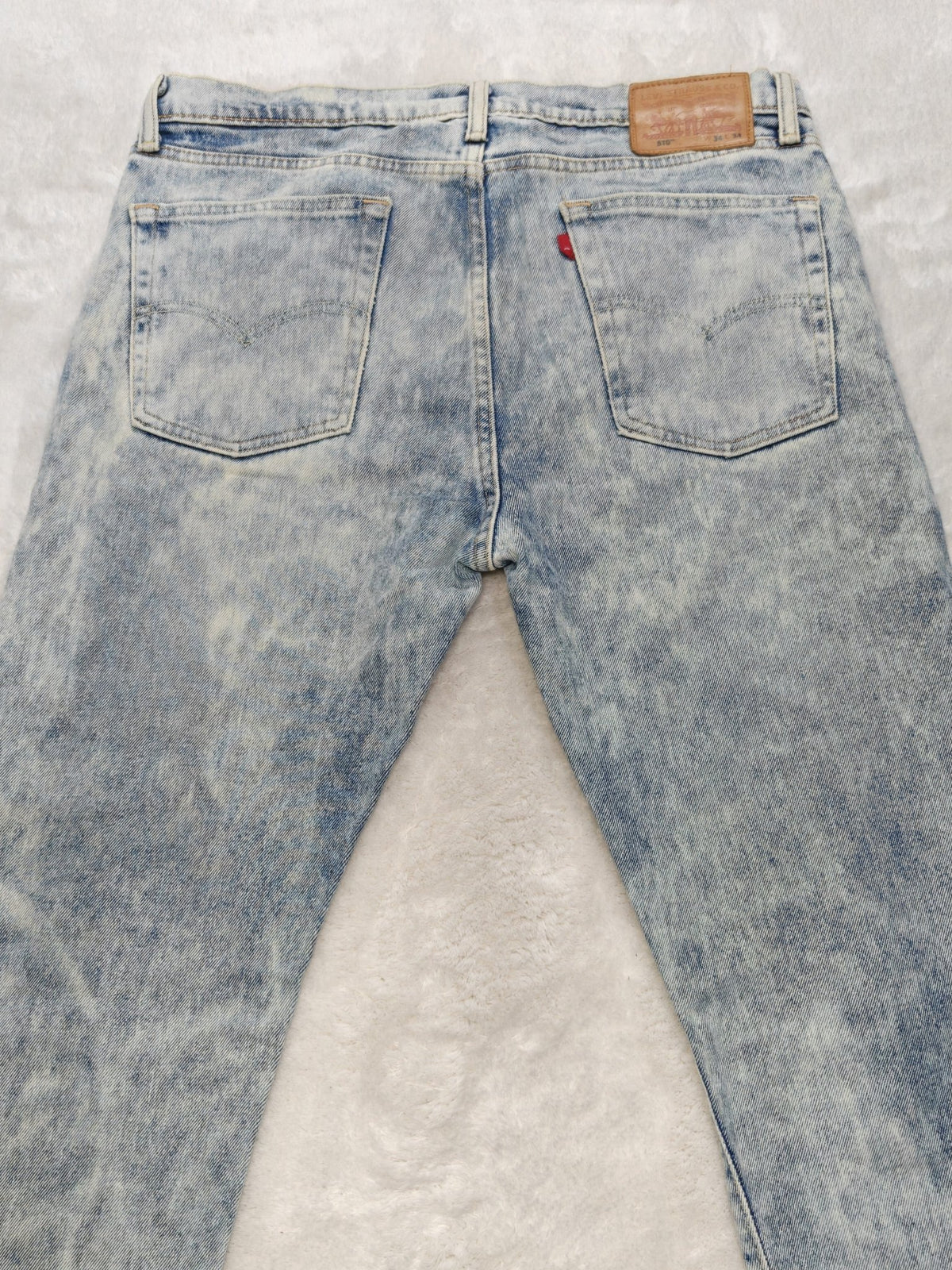 Men Levi’s 510 0638 Faded Blue White Skinny W34 L34 Jeans