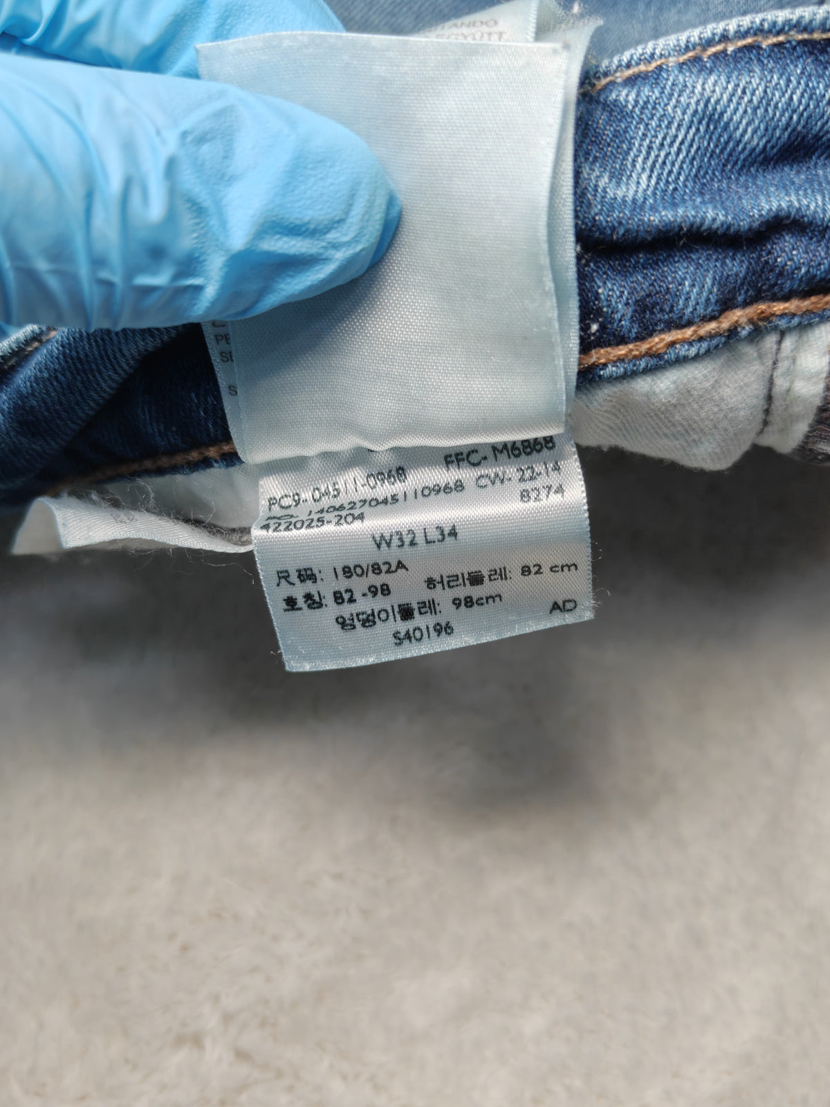 Men Levi’s 511 Blue Slim W32 L34 Jeans