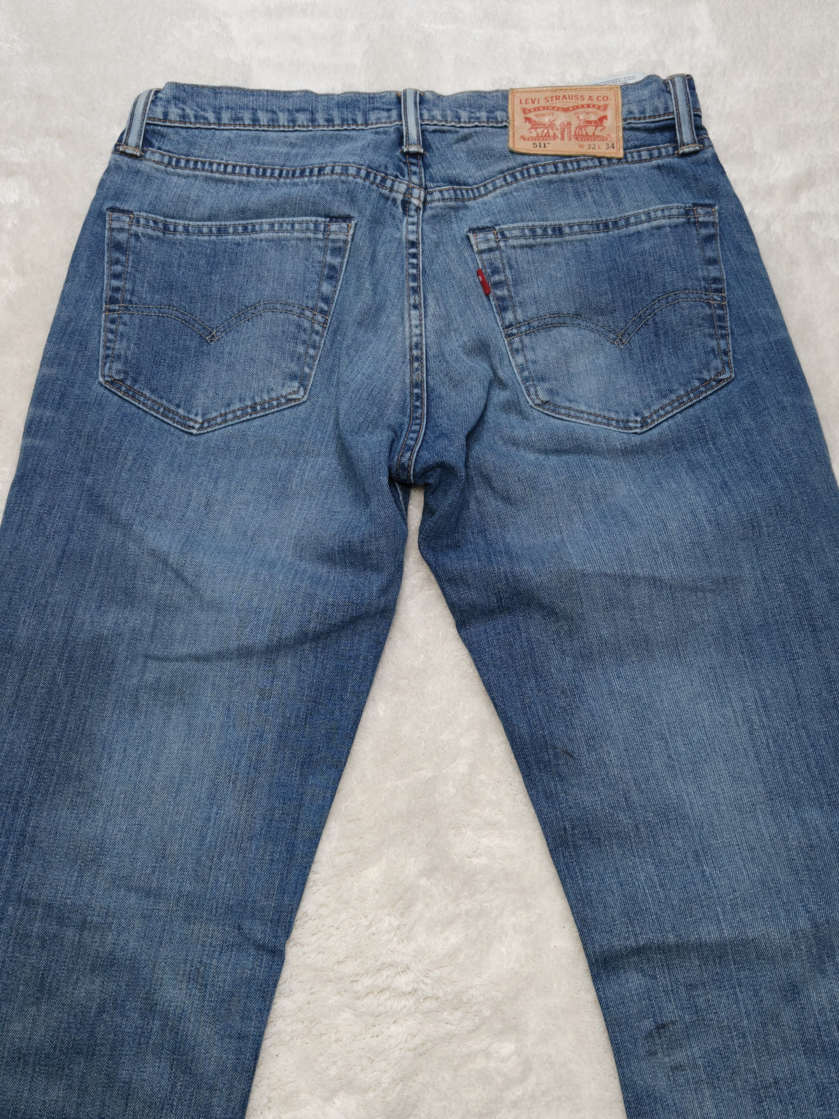 Men Levi’s 511 Blue Slim W32 L34 Jeans