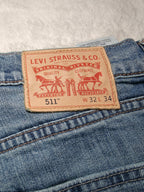 Men Levi’s 511 Blue Slim W32 L34 Jeans