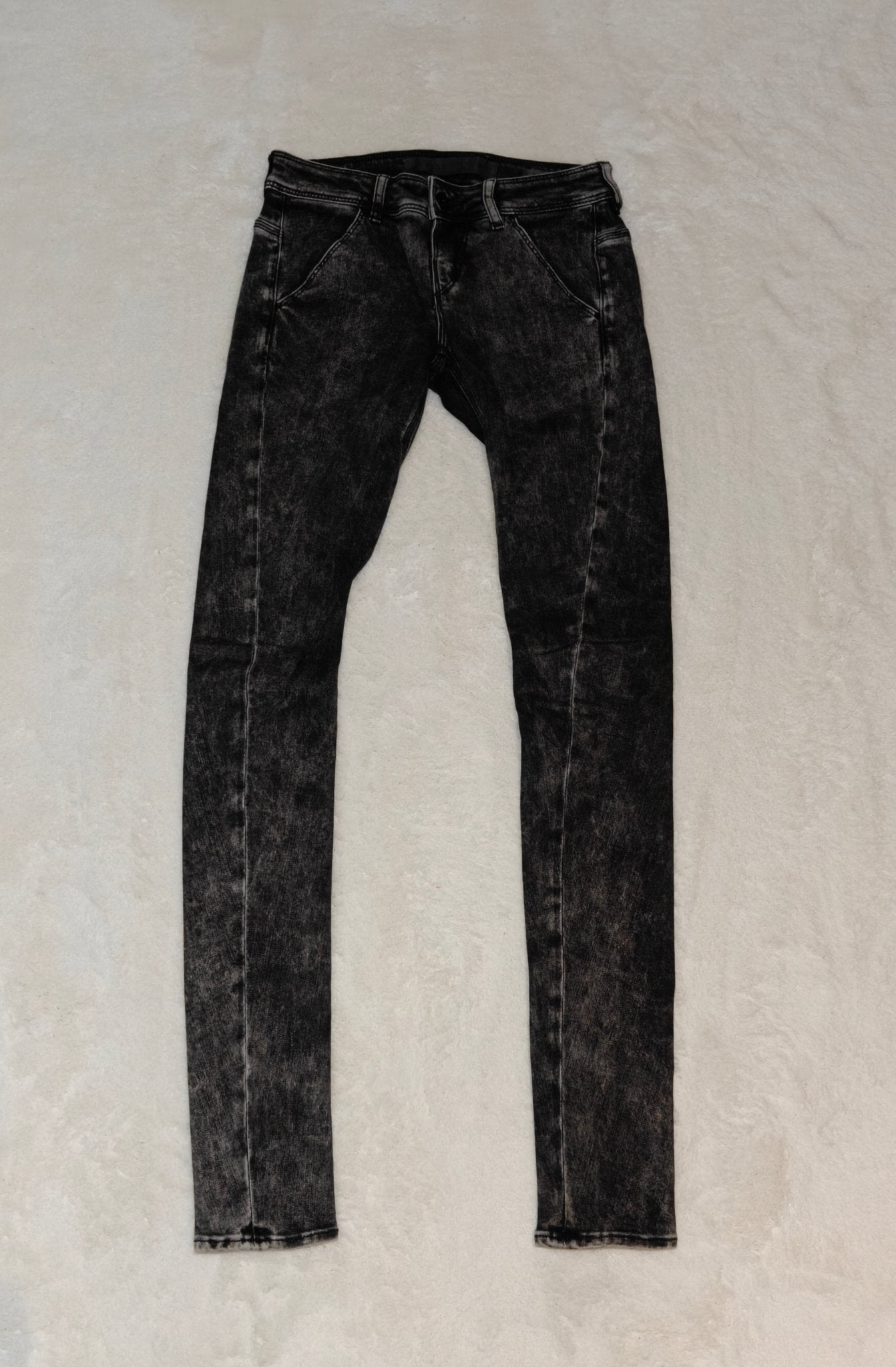 Women GUESS Rocket Black Faded Skinny W24 EU 34 XS Jeans