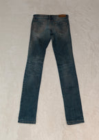 Women Diesel Livier Blue Wash 0822L Super Slim Jegging W26 EU 36 S Jeans