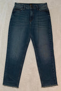Women LEE Vintage Blue Mom Straight W27 EU 36 S Jeans