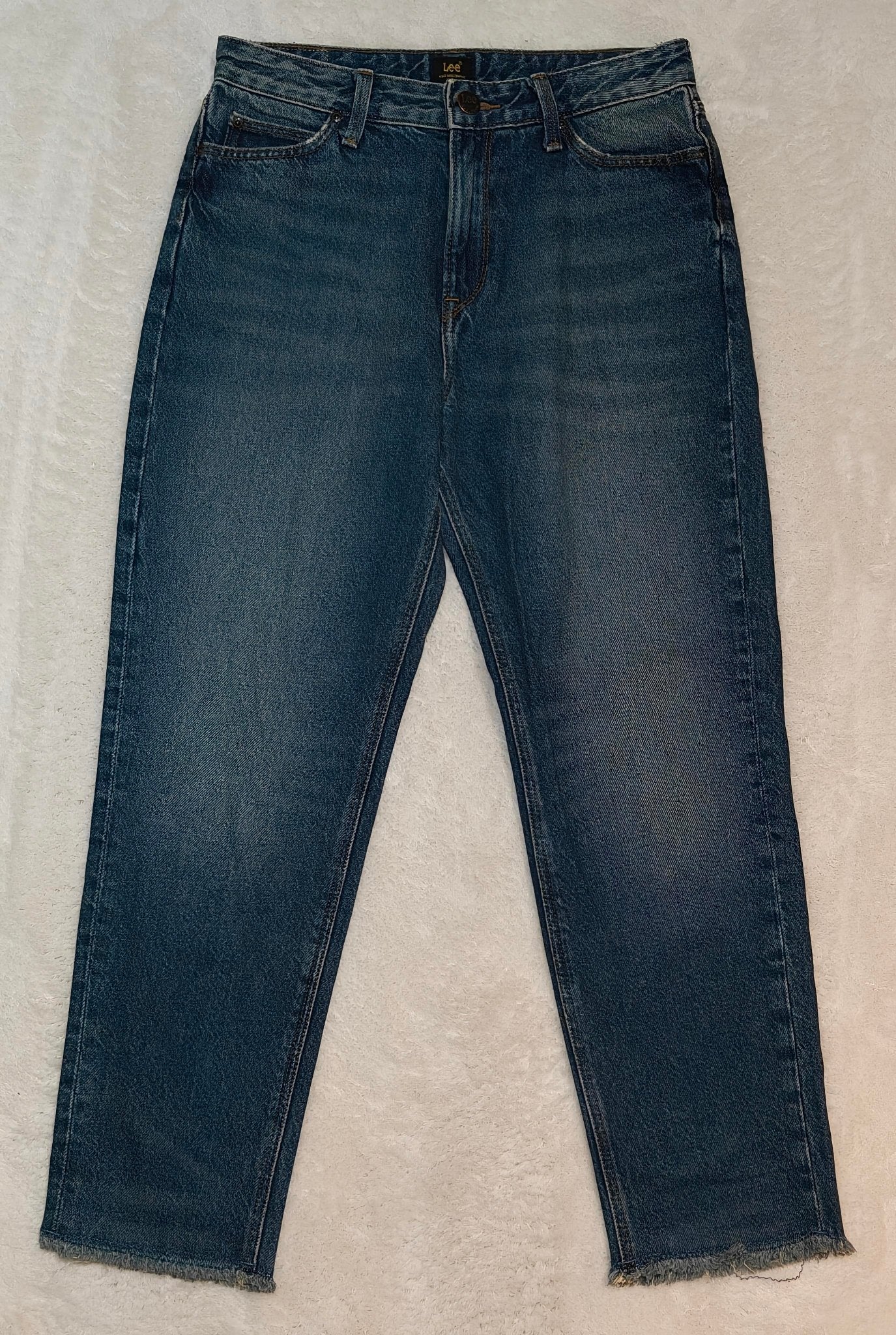 Women LEE Vintage Blue Mom Straight W27 EU 36 S Jeans