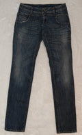 Women Sisley Blue Slim Straight W26 L30 (EU 36/S) Jeans